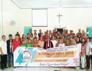 BAKSOS PEWARNA INDONESIA DI GKP JEMAAT TAMIYANG INDRAMAYU BERJALAN SUKSES
