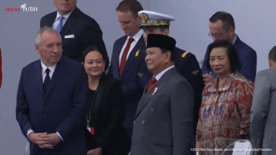 Penghormatan dan Apresiasi oleh Presiden Prabowo kepada kontingen Indonesia di Shownelism Prancis