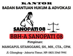Badan Bantuan Hukum & Advokasi Sanopati 08 Resmi Berdiri di Tingkat Pusat Jakarta